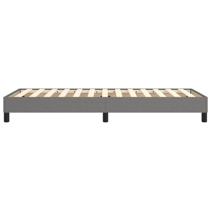 Boxspringframe Stof Donkergrijs 90 x 200 cm 25 cm