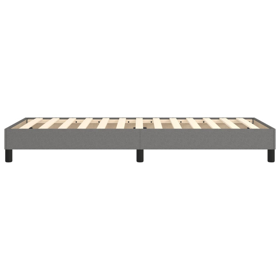 Boxspringframe Stof Donkergrijs 90 x 200 cm 25 cm