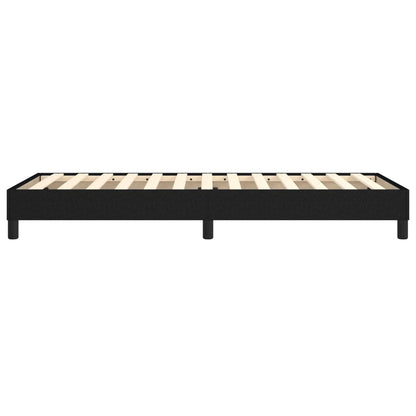 Boxspringframe stof zwart 90x200 cm 90 x 200 cm 25 cm