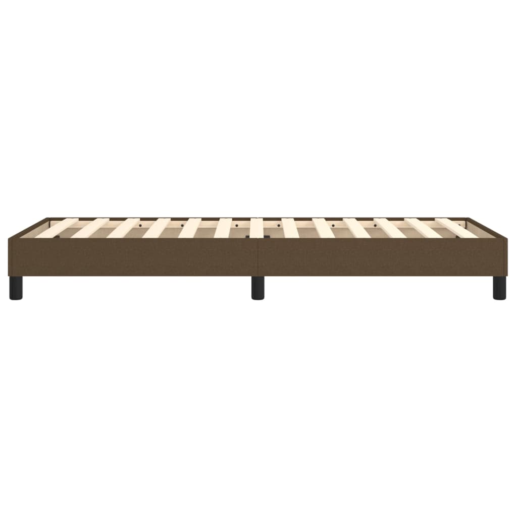 Boxspringframe Stof Donkerbruin 90 x 200 cm 25 cm
