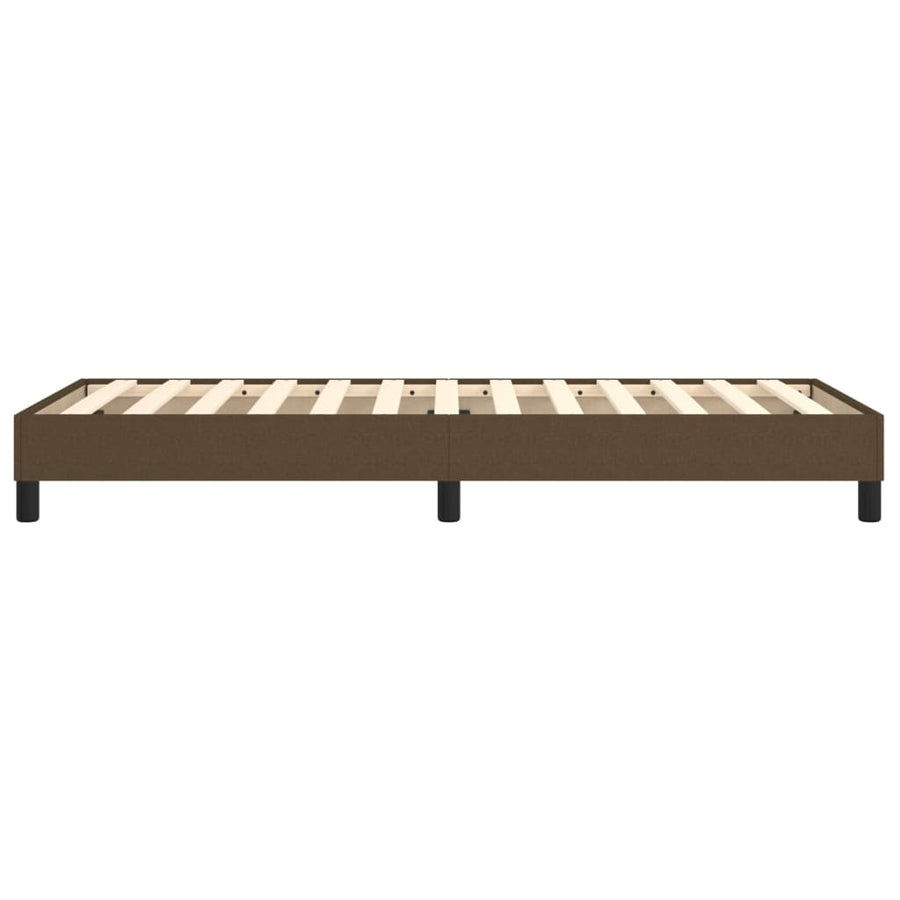 Boxspringframe Stof Donkerbruin 90 x 200 cm 25 cm