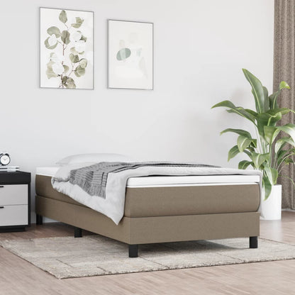 Boxspringframe Stof Taupe 90 x 200 cm 25 cm