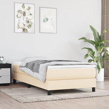 Boxspringframe Stof Kleurig Crème 90 x 200 cm 25 cm