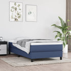 Boxspring bed 90x200 cm blauw stof