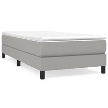 Boxspringframe Stof Lichtgrijs 100 x 200 cm 25 cm