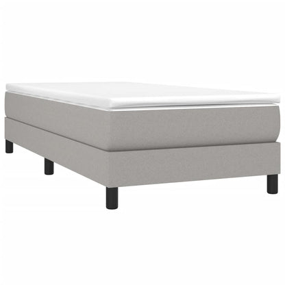 Boxspringframe Stof Lichtgrijs 100 x 200 cm 25 cm