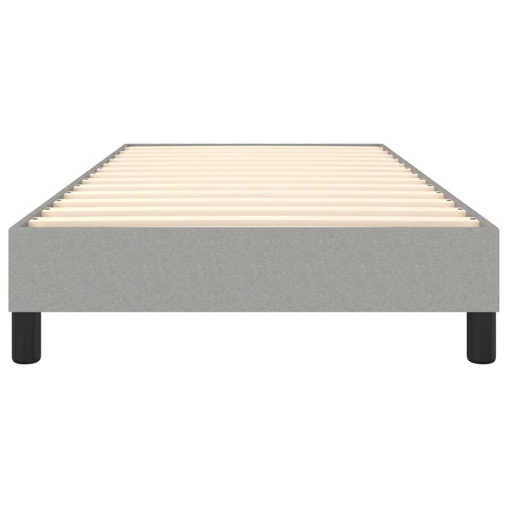 Boxspringframe Stof Lichtgrijs 100 x 200 cm 25 cm