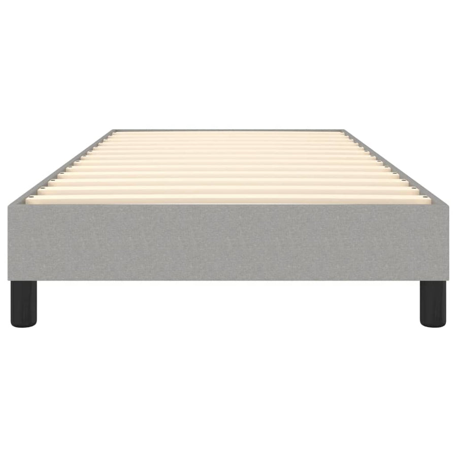 Boxspringframe Stof Lichtgrijs 100 x 200 cm 25 cm