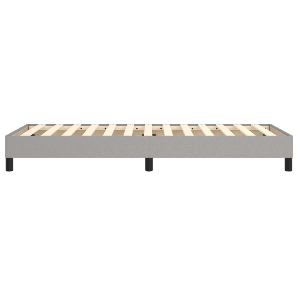 Boxspringframe Stof Lichtgrijs 100 x 200 cm 25 cm