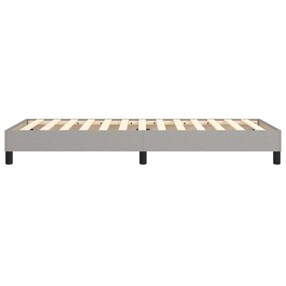 Boxspringframe Stof Lichtgrijs 100 x 200 cm 25 cm