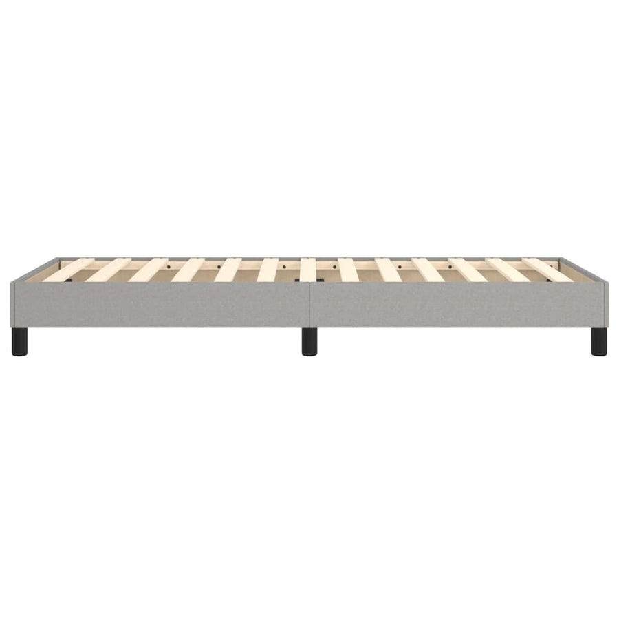 Boxspringframe Stof Lichtgrijs 100 x 200 cm 25 cm
