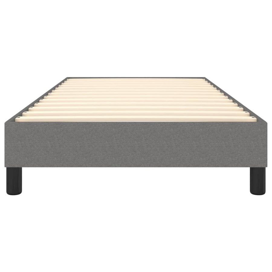 Boxspringframe Stof Donkergrijs 100 x 200 cm 25 cm