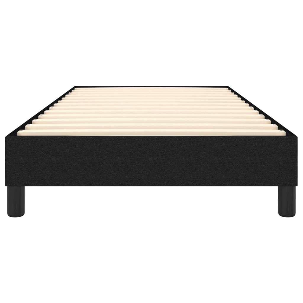 Boxspringframe stof zwart 100x200 cm 100 x 200 cm 25 cm