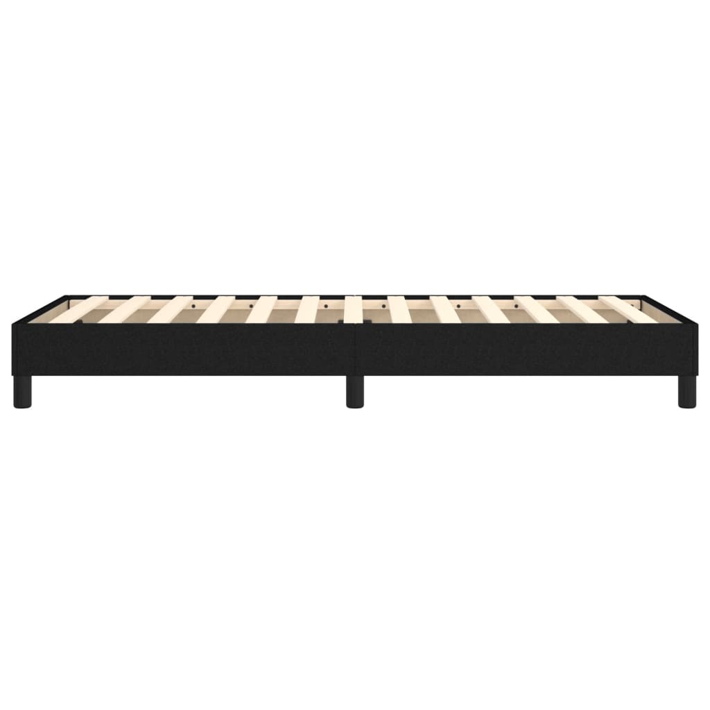 Boxspringframe stof zwart 100x200 cm 100 x 200 cm 25 cm