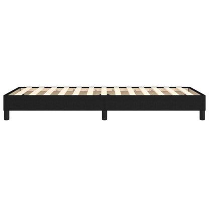 Boxspringframe stof zwart 100x200 cm 100 x 200 cm 25 cm