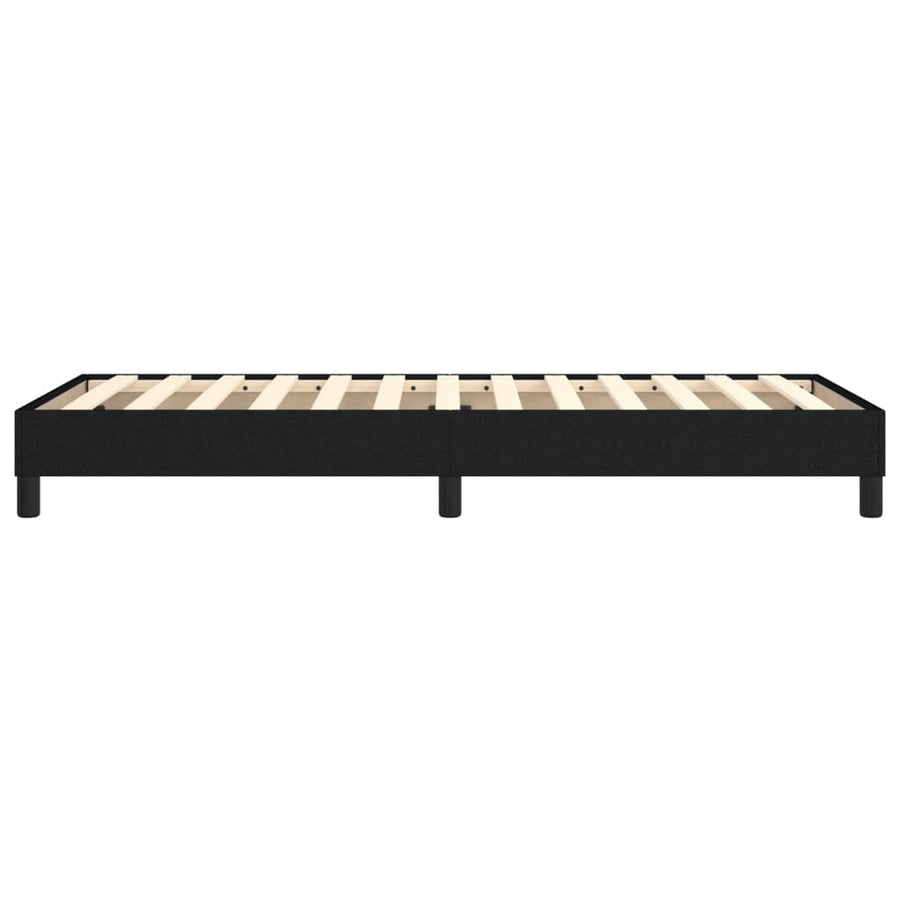 Boxspringframe stof zwart 100x200 cm 100 x 200 cm 25 cm
