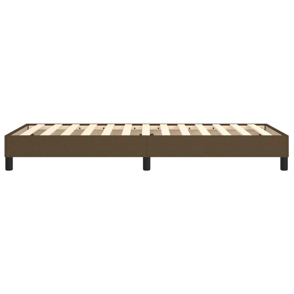 Boxspringframe Stof Donkerbruin 100 x 200 cm 25 cm