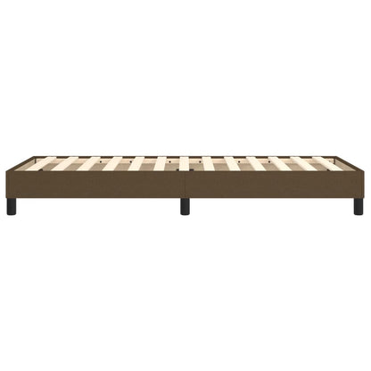Boxspringframe Stof Donkerbruin 100 x 200 cm 25 cm
