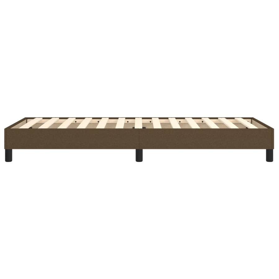 Boxspringframe Stof Donkerbruin 100 x 200 cm 25 cm