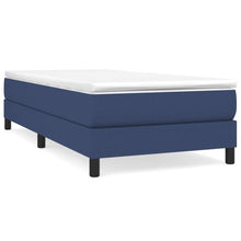Boxspring Bedframe Stof Blauw 100 x 200 cm 25 cm