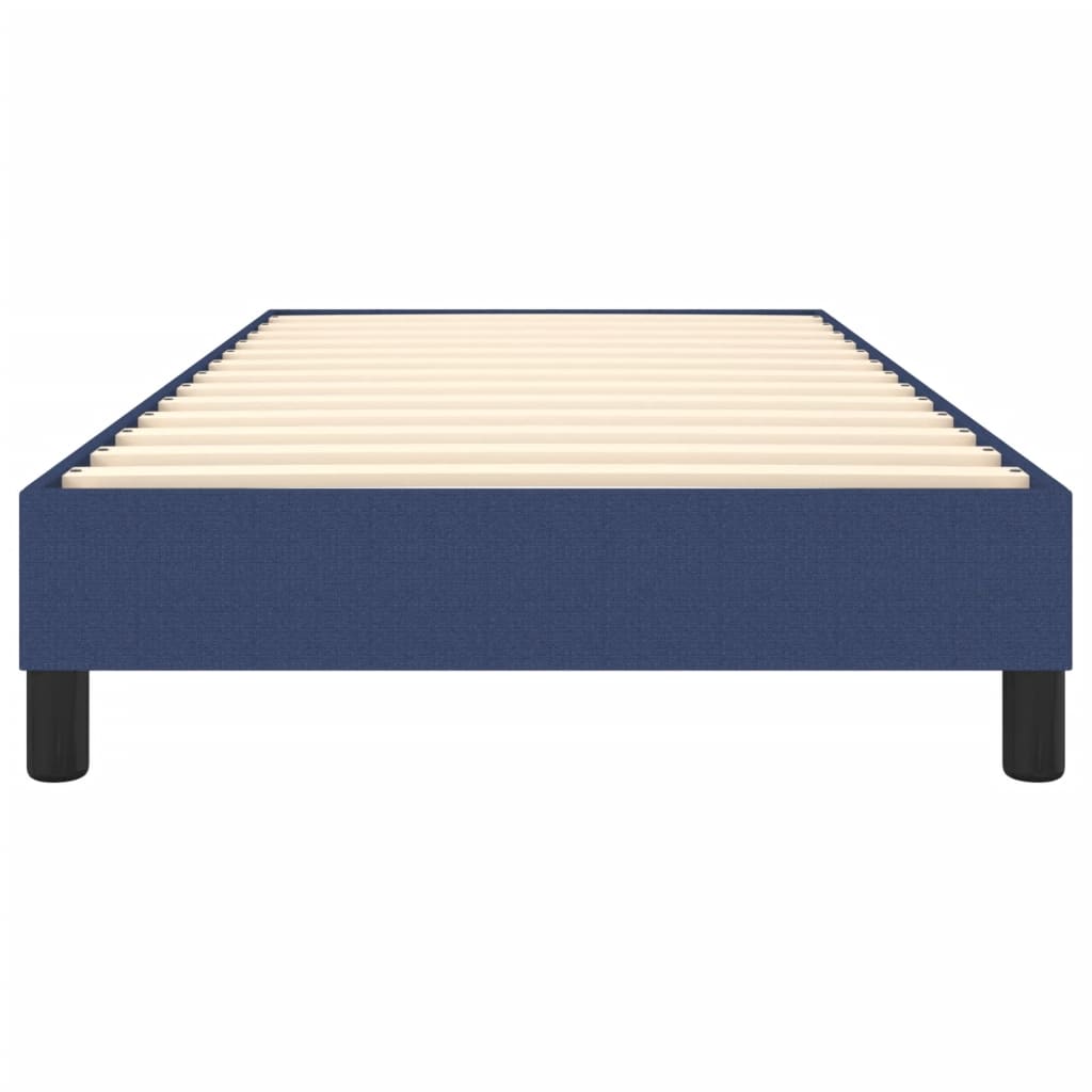 Boxspring Bedframe Stof Blauw 100 x 200 cm 25 cm