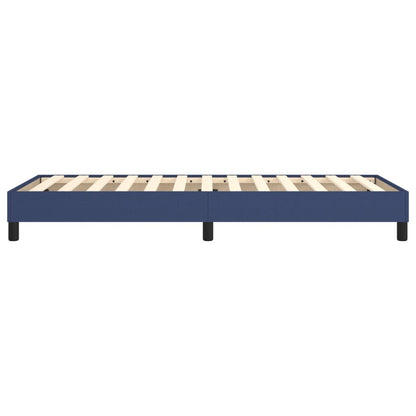 Boxspring Bedframe Stof Blauw 100 x 200 cm 25 cm