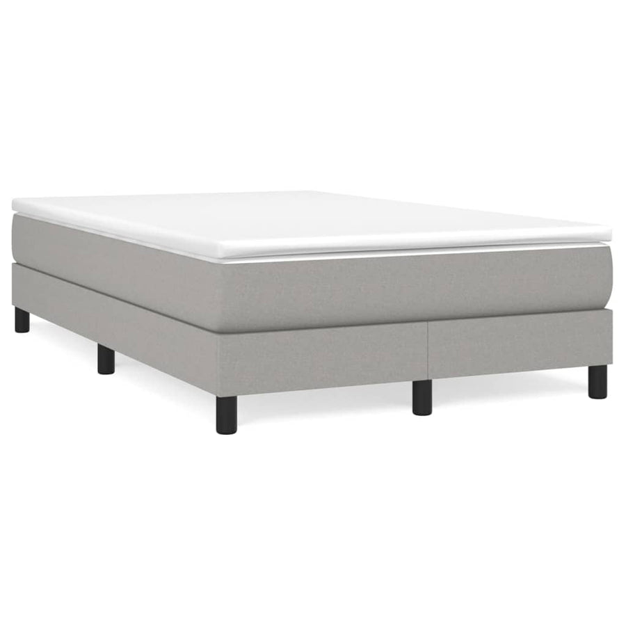 Boxspringframe Stof Lichtgrijs 120 x 200 cm 25 cm