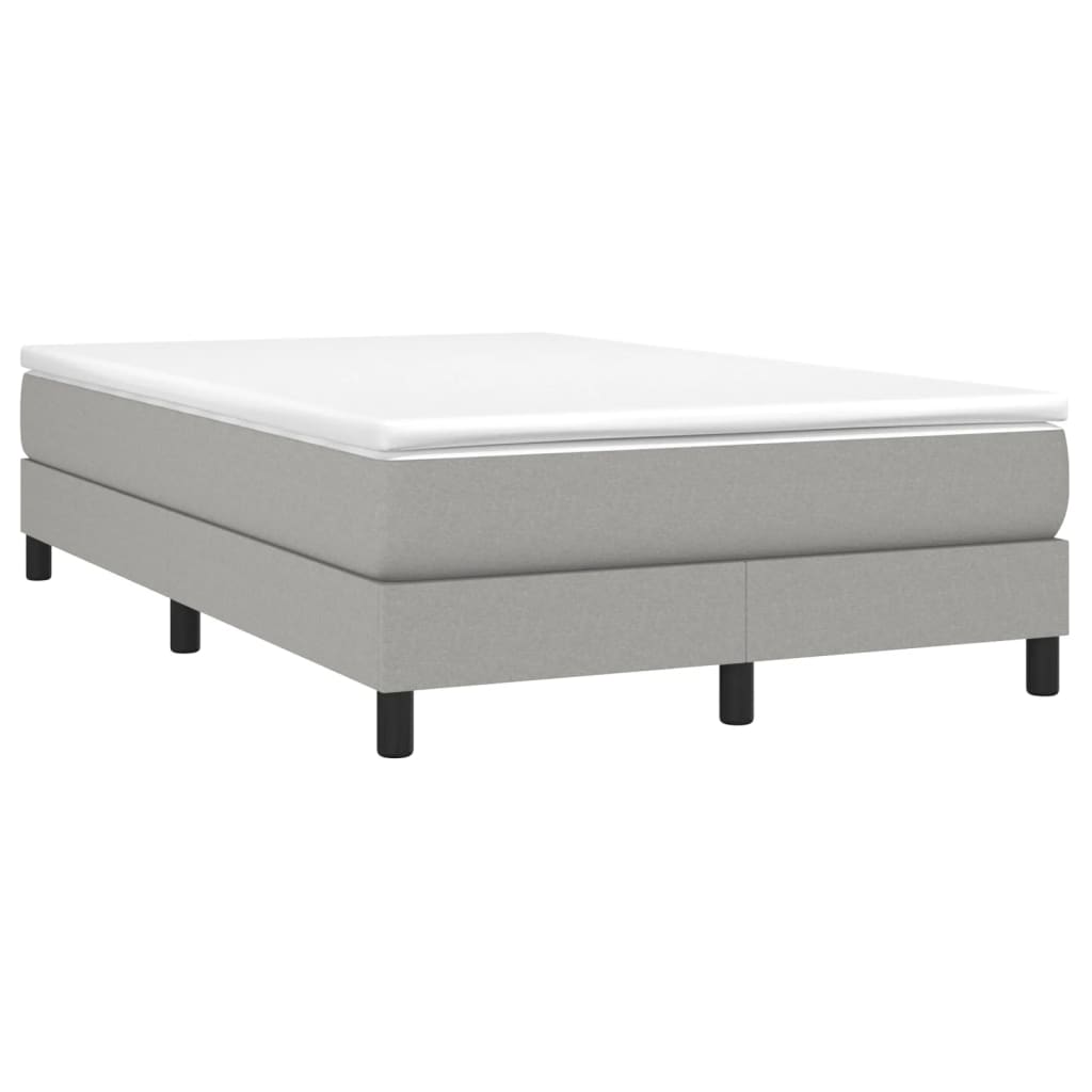 Boxspringframe Stof Lichtgrijs 120 x 200 cm 25 cm