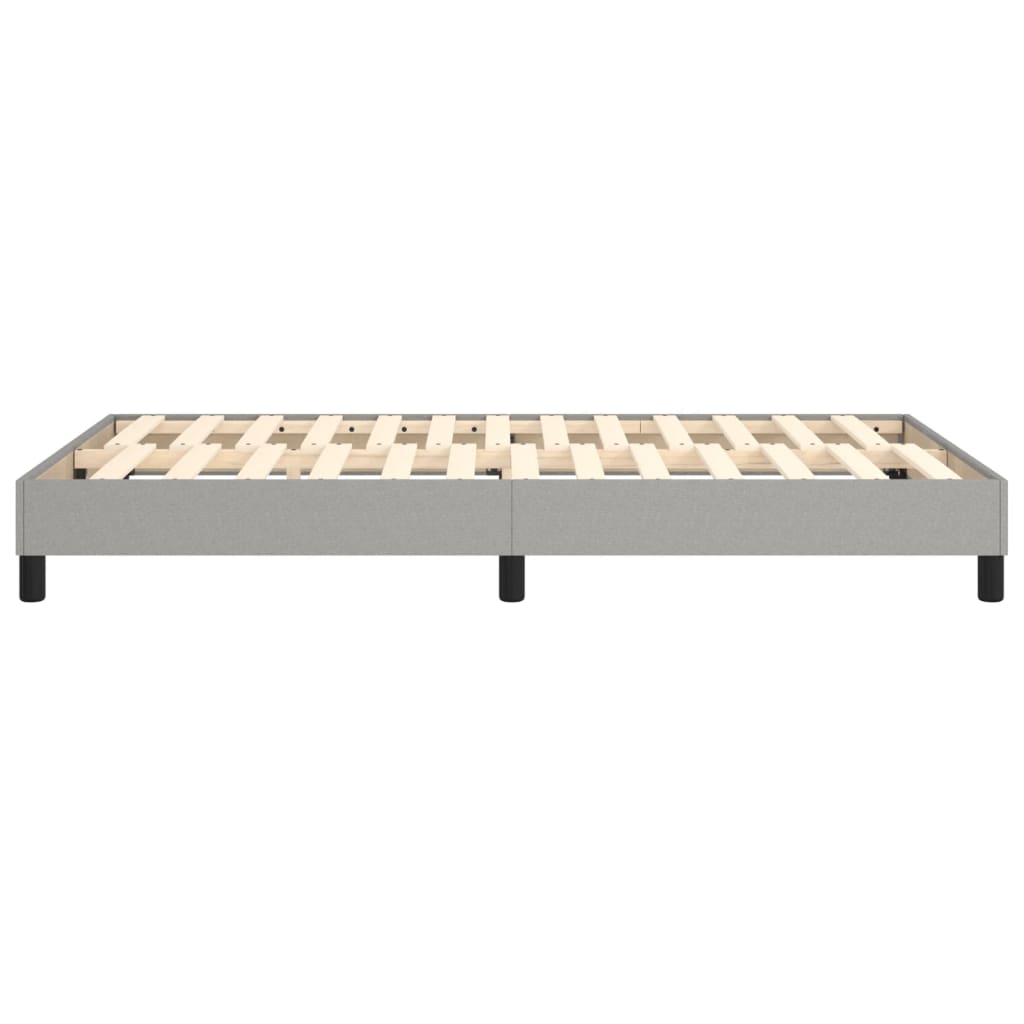 Boxspringframe Stof Lichtgrijs 120 x 200 cm 25 cm