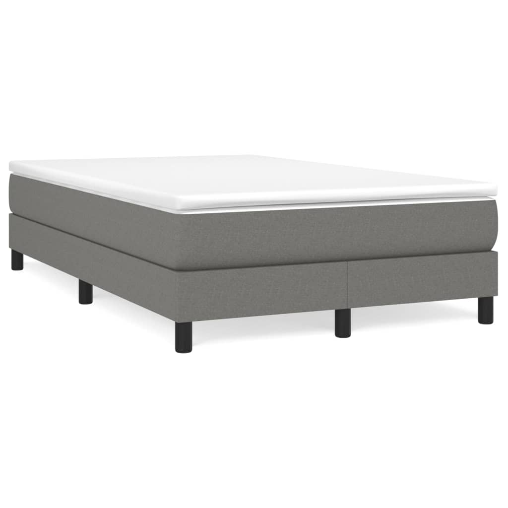 Boxspringframe Stof Donkergrijs 120 x 200 cm 25 cm