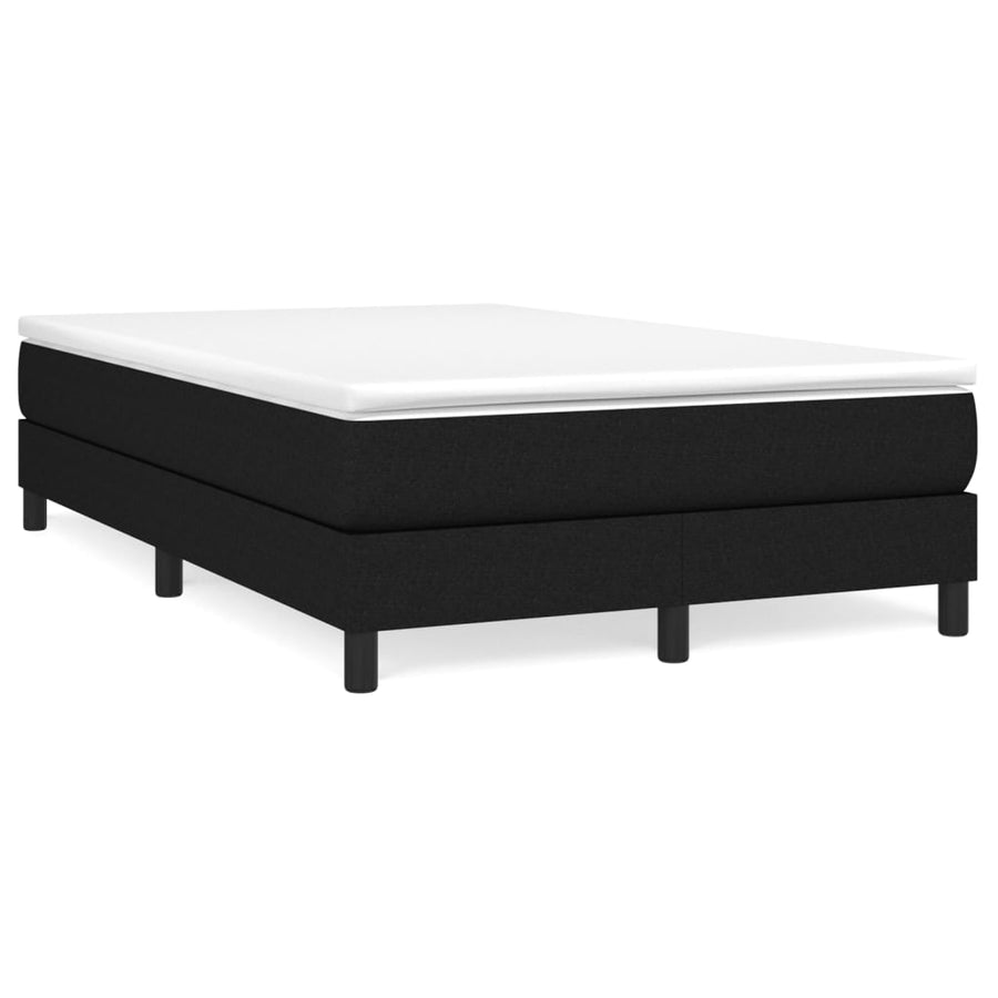 Boxspringframe stof zwart 120x200 cm 120 x 200 cm 25 cm