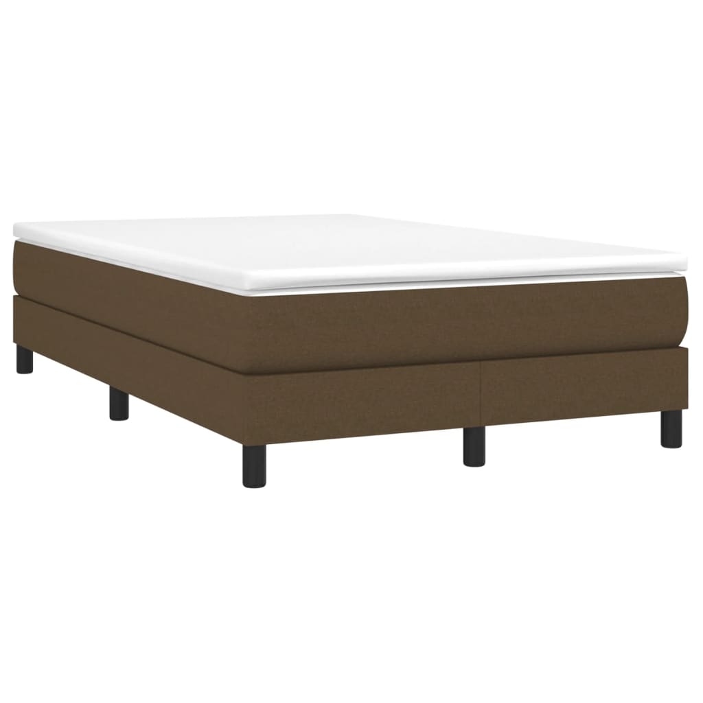 Boxspringframe Stof Donkerbruin 120 x 200 cm 25 cm