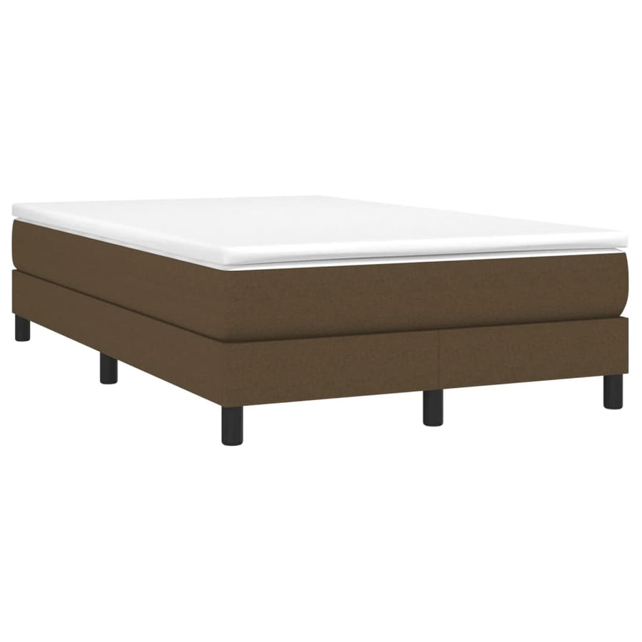 Boxspringframe Stof Donkerbruin 120 x 200 cm 25 cm