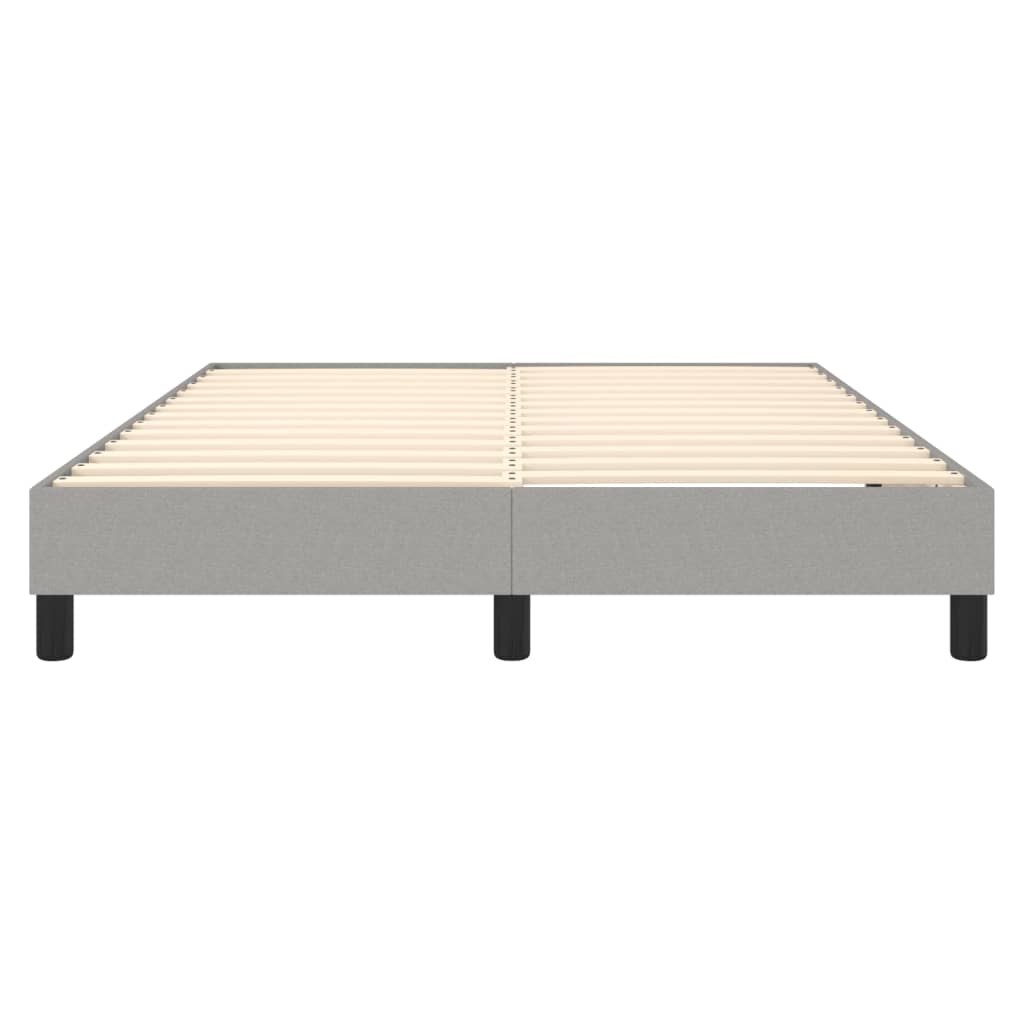 Boxspringframe Stof Lichtgrijs 140 x 190 cm 25 cm