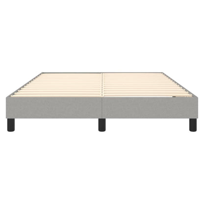 Boxspringframe Stof Lichtgrijs 140 x 190 cm 25 cm