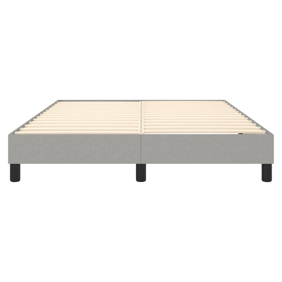 Boxspringframe Stof Lichtgrijs 140 x 190 cm 25 cm