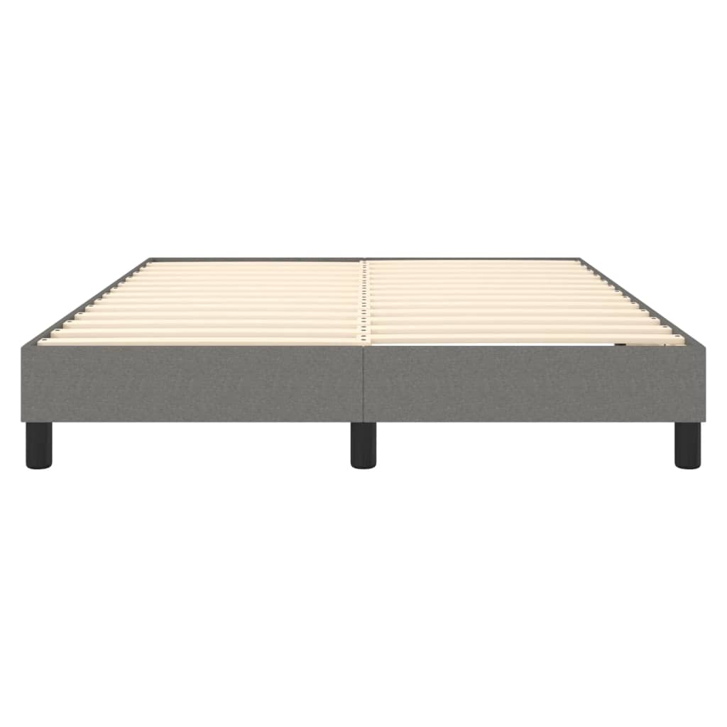 Boxspringframe Stof Donkergrijs 140 x 190 cm 25 cm