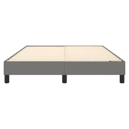 Boxspringframe Stof Donkergrijs 140 x 190 cm 25 cm