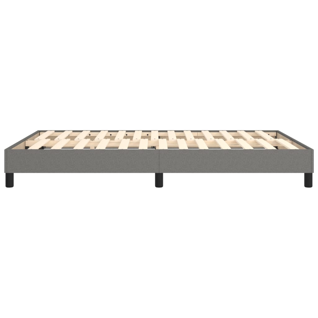 Boxspringframe Stof Donkergrijs 140 x 190 cm 25 cm