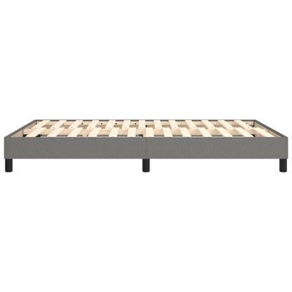 Boxspringframe Stof Donkergrijs 140 x 190 cm 25 cm