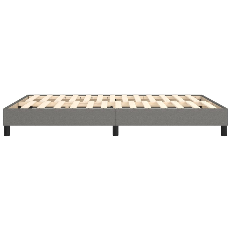 Boxspringframe Stof Donkergrijs 140 x 190 cm 25 cm
