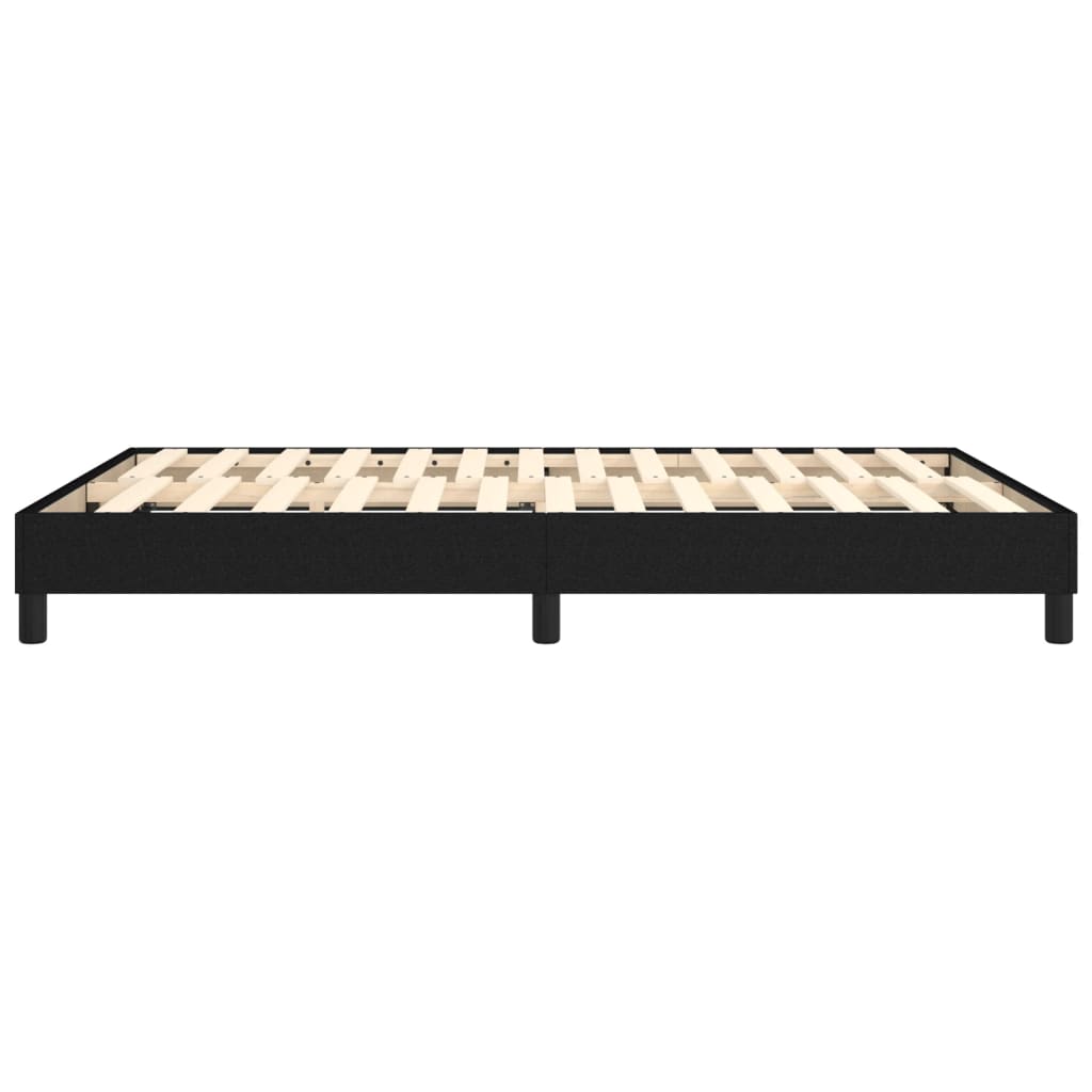 Boxspringframe stof zwart 140x190 cm 140 x 190 cm 25 cm