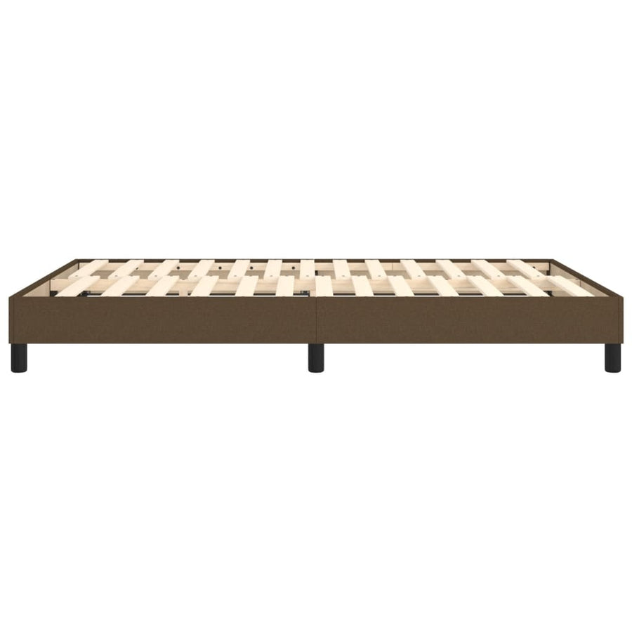 Boxspringframe Stof Donkerbruin 140 x 190 cm 25 cm