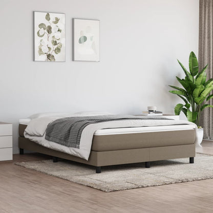 Boxspringframe Stof Taupe 140 x 190 cm 25 cm