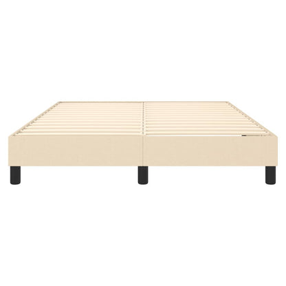 Boxspringframe Stof Kleurig Crème 140 x 190 cm 25 cm