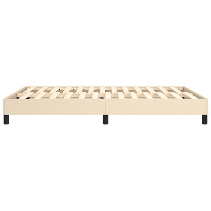 Boxspringframe Stof Kleurig Crème 140 x 190 cm 25 cm