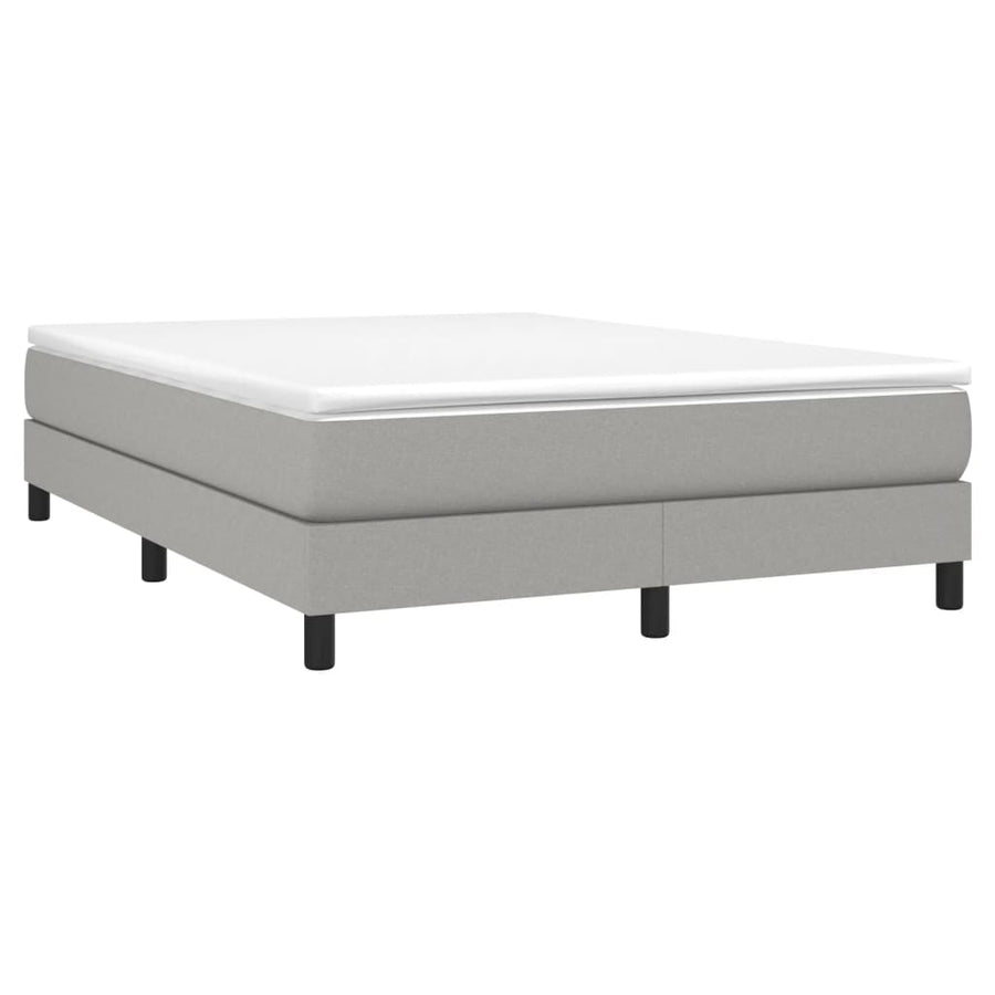 Boxspringframe Stof Lichtgrijs 140 x 200 cm 25 cm