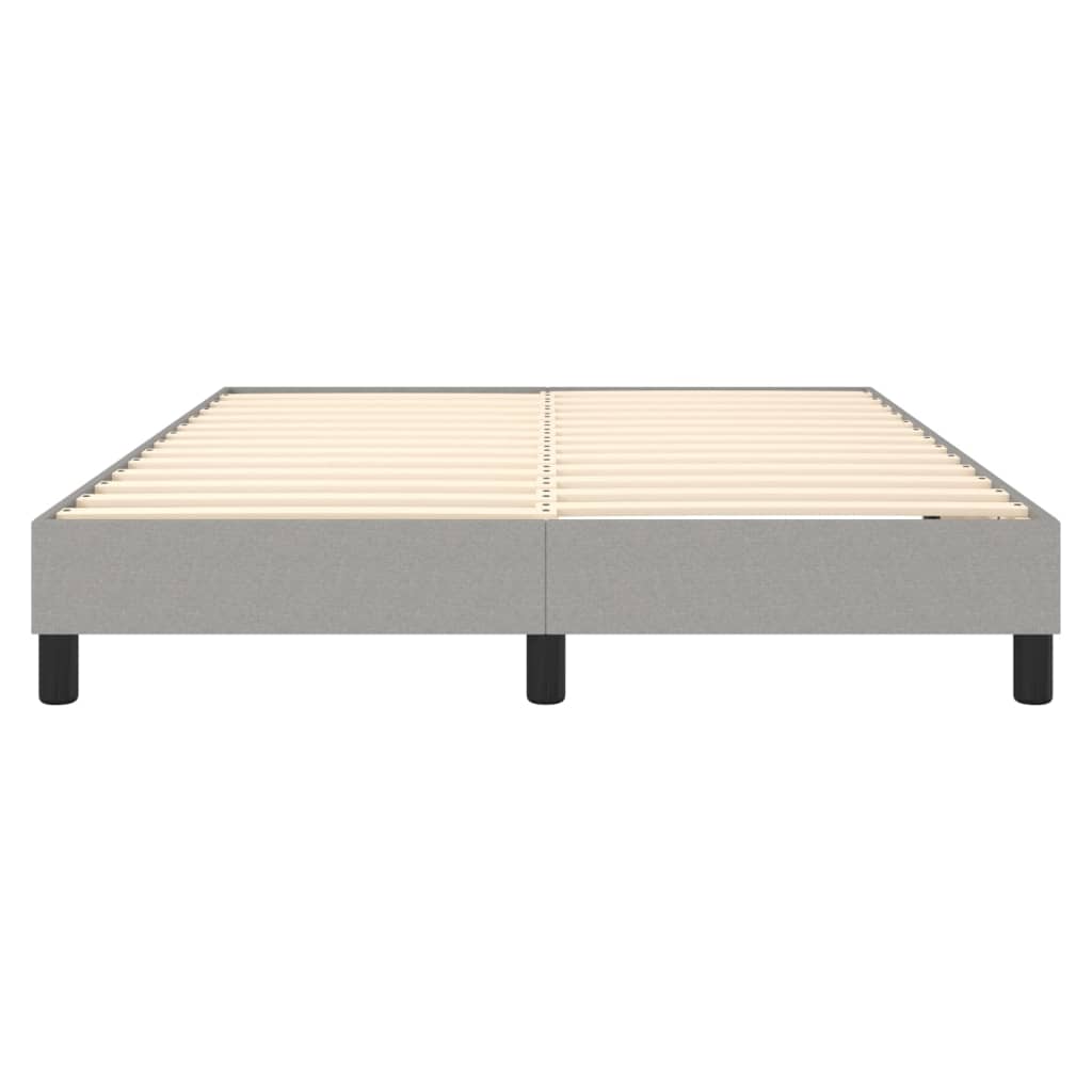 Boxspringframe Stof Lichtgrijs 140 x 200 cm 25 cm