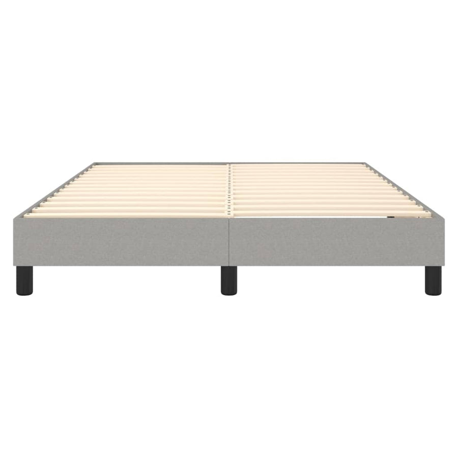 Boxspringframe Stof Lichtgrijs 140 x 200 cm 25 cm