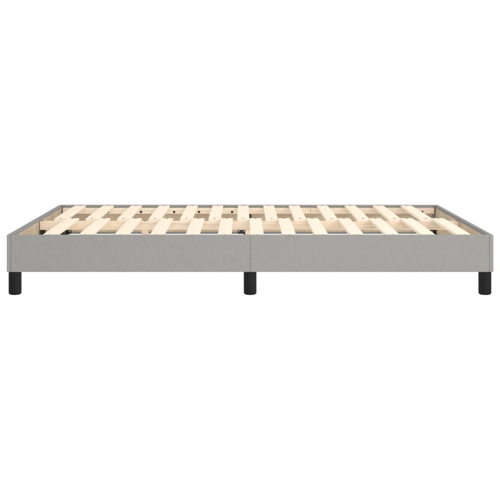 Boxspringframe Stof Lichtgrijs 140 x 200 cm 25 cm